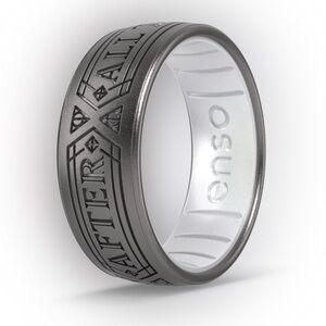 NWT Enso Harry Potter Silicone Ring - After All This Time - Platinum/ Pearl